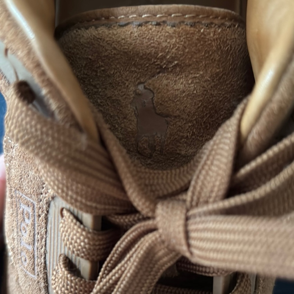 Polo Ralph Lauren Men's Brown Suede Master Sport Court Sneaker - Size: US 11.5 - Picture 11 of 13